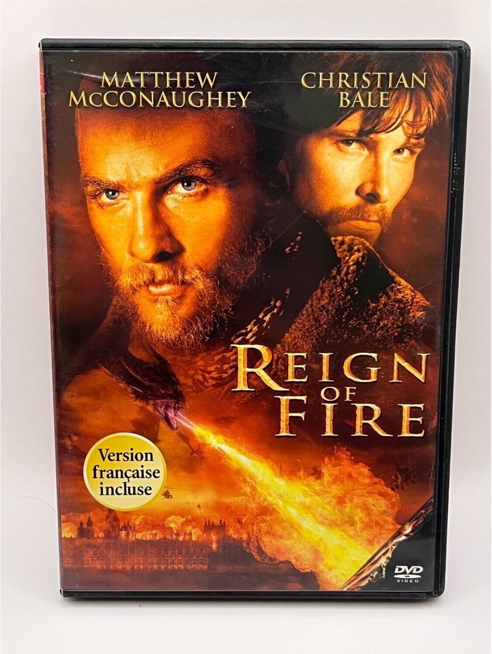 Reign of Fire DVD Widescreen Christian Bale 2002 Action & Rob Bowman